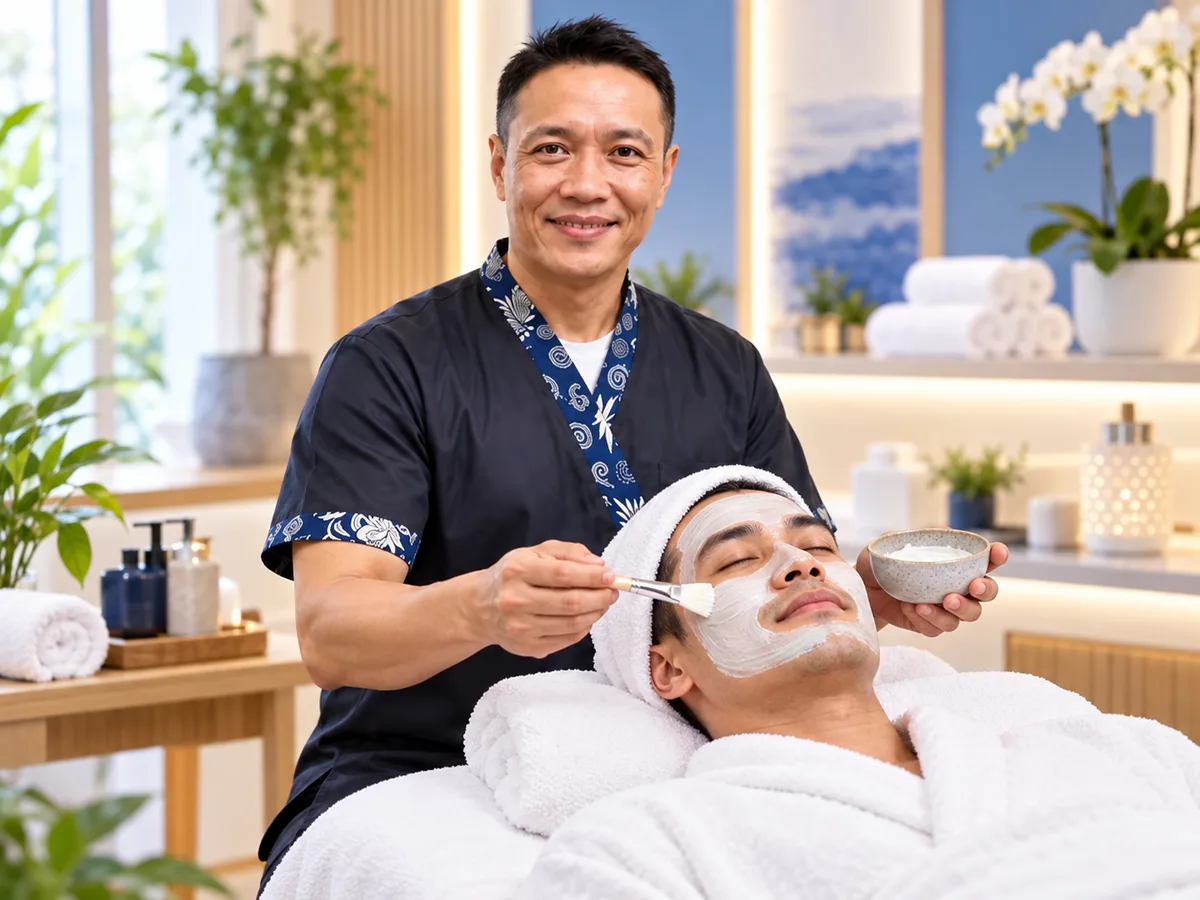 Relaxing Facial Therapy