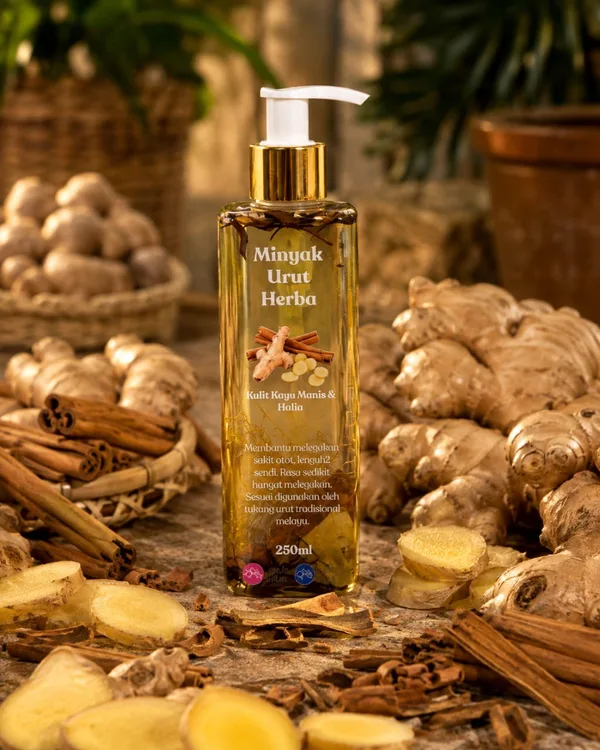 Ginger & Cinnamon herbal massage oil